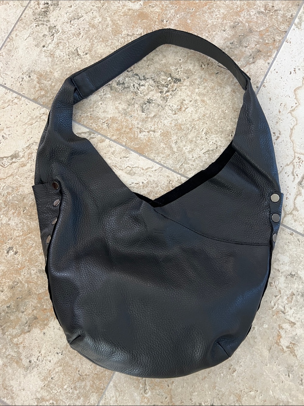 Hammitt Tom Black Leather Hobo Shoulder Bag - this is new- no tags